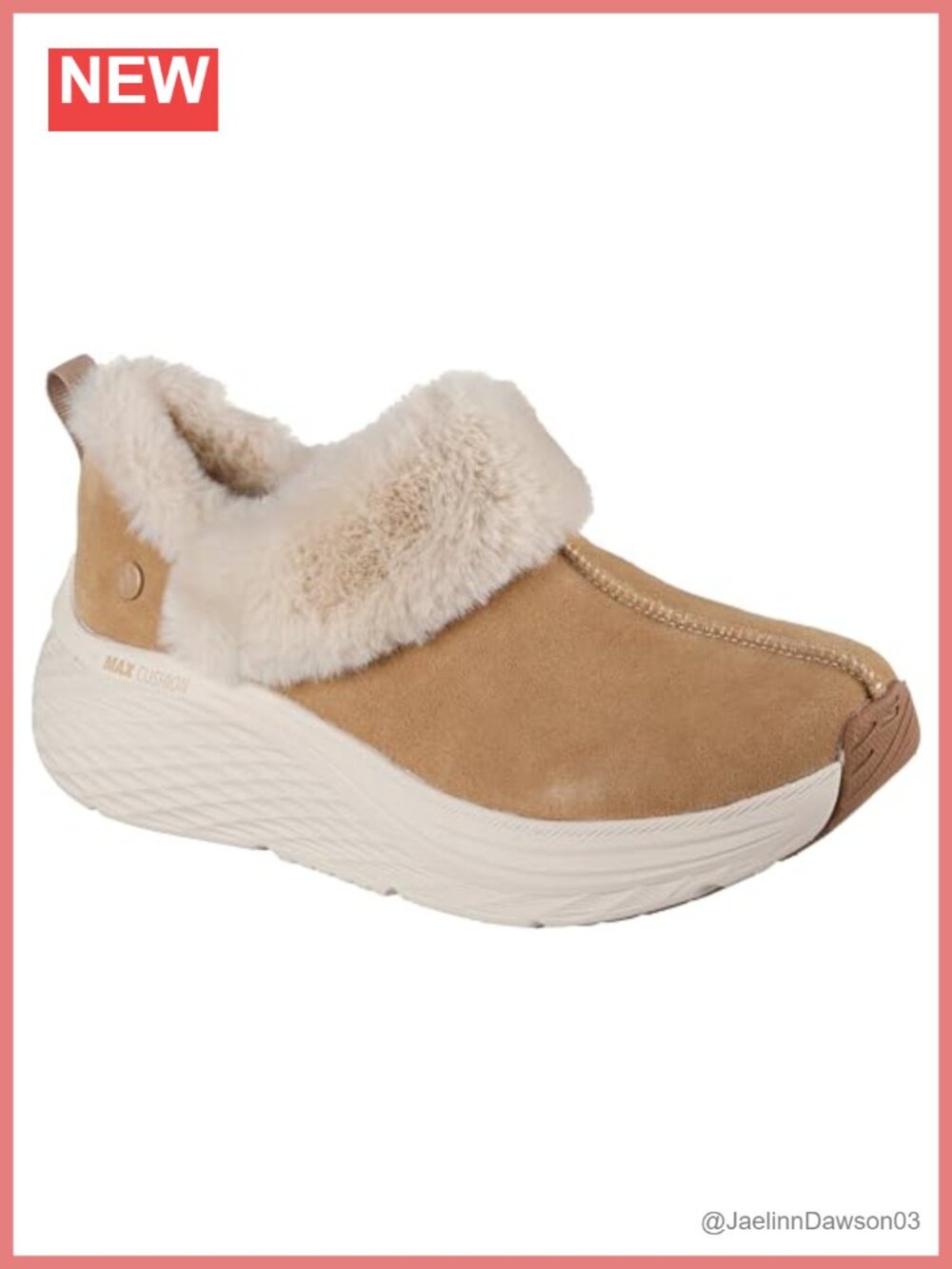 Suede Faux Fur Slippers Ultra GO Cushioning Slip-On Indoor Outdoor